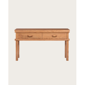 UNIQKA Nara- console en bois avec 2 tiroirs 130 cm pas cher