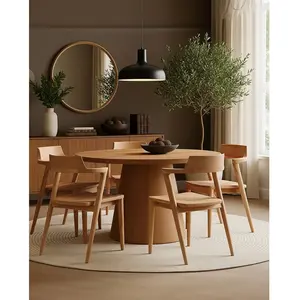 Chaise en teck massif - Uniqka pas cher