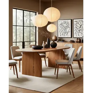 Comparateur de prix : Uniqka - Véga - Table salle à manger ovale bois acacia - 200x90x76 cm ...