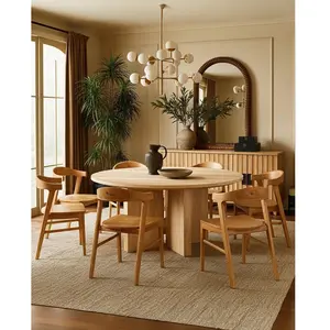 Uniqka-design - Aro - Lot de 2 Chaises de Salle à Manger en Bois Massi... pas cher