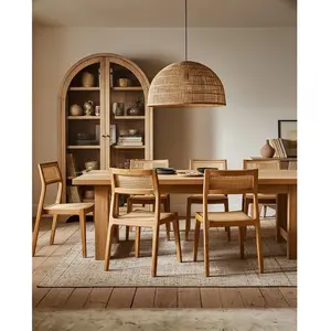 Uniqka-design - Canopée - Lot de 2 Chaises Salle à Manger en Bois de T... pas cher