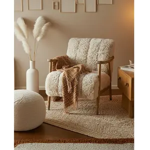 Fauteuil en bois massif - Uniqka pas cher