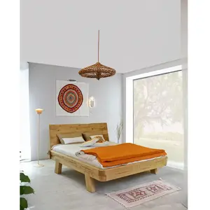 Uniqka-design - Nalia - Lit poutre en bois massif d'épicéaVendu pargreenweez