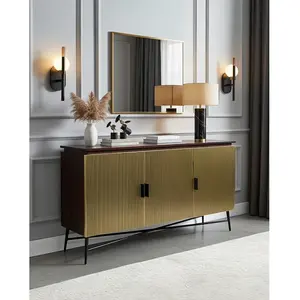 Uniqka-design - Moon- Grand buffet finition laiton vieilli 150 cmVendu parnature-et-decouvertes