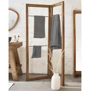 Uniqka-design Elevéa - Porte Serviette Pliable En Bois Massif De Manguier pas cher