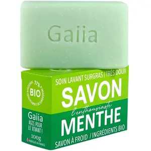 Savon surgras menthe citron - L'enthousiaste bio - GAIIA - Peau normale pas cher