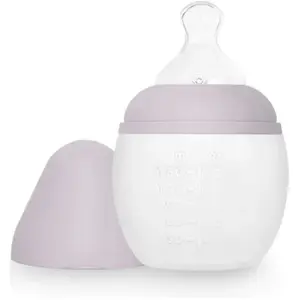 Elhée - Biberon en silicone médical et tétine physiologique Lilas 150 ml pas cher
