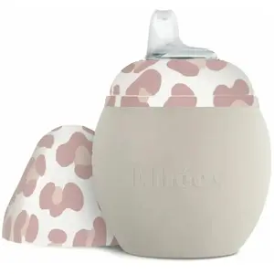 Elhée - Gourde d'apprentissage Bubble Graouu Rose pâle 240 ml pas cher