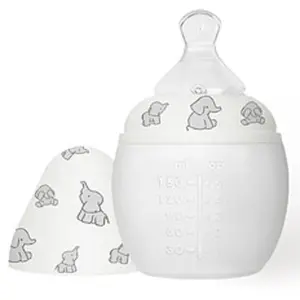 Elhée Biberon anti-colique en silicone Eléphant (150 ml) pas cher