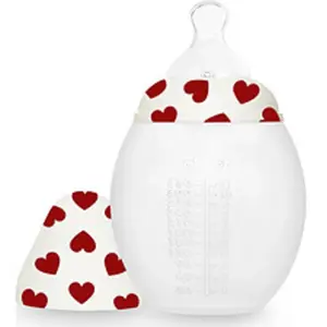 Elhée Biberon anti-colique en silicone Full of Love rouge (330 ml) pas cher