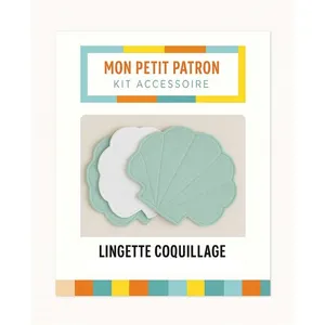 Patron Lingettes Coquillage lavables (tissus inclus) - Mon petit Patro... pas cher