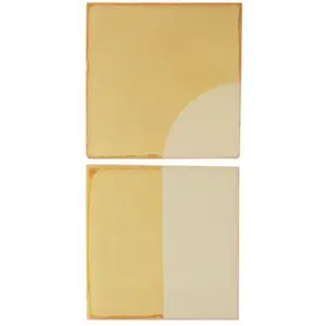 Applique murales en céramique jaune 29x14cm Tiles Door - Violaine d'Ha...Vendu parmade-in-design