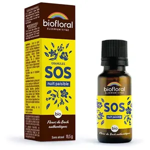 Comparateur de prix : Pranarôm Biofloral Sos Secours Nuit Paisible Granules Bio 19,5 Gr