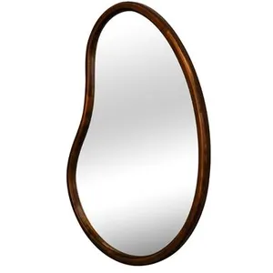 Miroir organique - SWEEEK - JACOB - Bois de sapin - Marron - Ovale