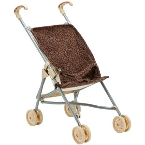 Poussette pour poupée Gaze Léopard Marron pas cher