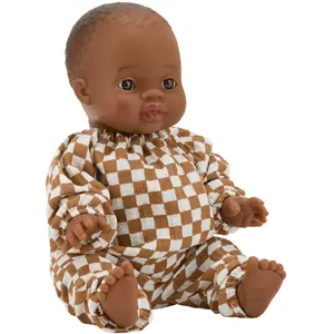 Poupée Sacha avec tenue sans col Gaze Damier pas cher