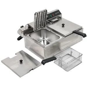 DYNASTEEL Friteuse Professionnelle - 2 x 10 L pas cher
