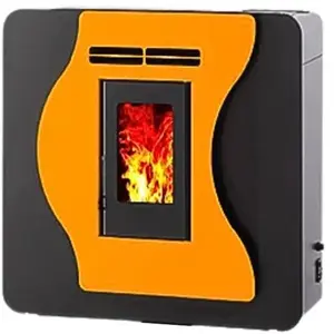 Interstoves Poêle à granules CORINA 6 Mural Etanche - Jaune pas cher