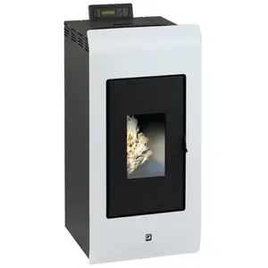 Interstoves Poêle à granules ZARA 9 Etanche - Blanc pas cher