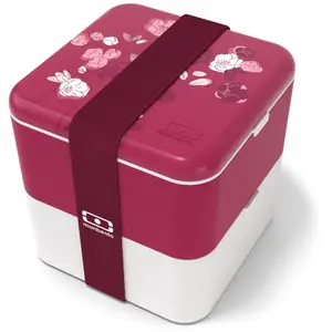 Lunch box - monbento® - MB Square - Magnolia graphic Magnolia pas cher