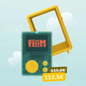 Lunii - Pack 7-12 ans : Baladeur d'histoires FLAM + coque jauneVendu parlunii