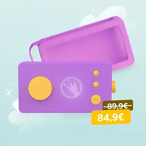 Lunii - Pack 3-8 ans : Ma Fabrique a Histoires violette + coque violet... pas cher