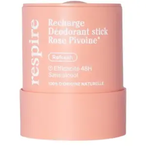 Comparateur de prix : Respire Recharge Déodorant Stick Rose Pivoine 50g