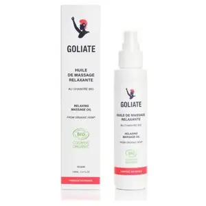 Goliate Huile de massage au chanvre BioVendu paramazon