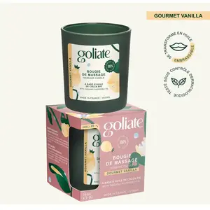 Comparateur de prix : Goliate - Bougie de massage bio parfum intense -