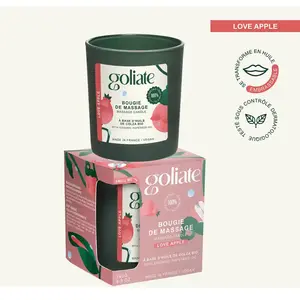 Comparateur de prix : Goliate - Bougie de massage bio parfum intense -