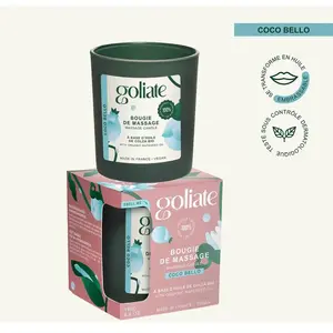 Comparateur de prix : Goliate - Bougie de massage bio parfum intense -