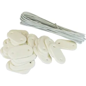 MAILLESTORE Kit de fixation Brise-vue - Lot de 5 kits (26 pastilles + ... pas cher