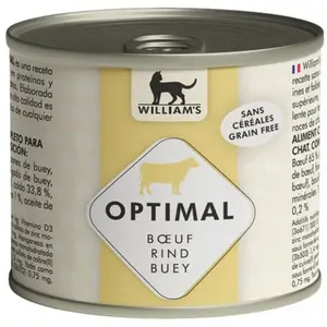 William's Pâtée pour chat au boeuf OPTIMAL - William's pas cher