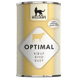 William's Pâtée pour chat au boeuf OPTIMAL - William's pas cher