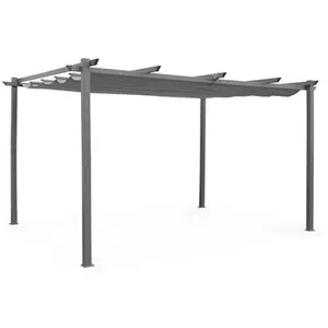 Comparateur de prix : SWEEEK Tente de jardin, pergola aluminium 3x4m grise