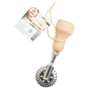 Les Pâtes de Léonard Roulette Découpe Pâte Bois et Inox Raviolis