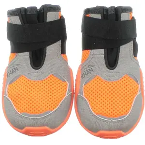 Comparateur de prix : I-dog Chaussures pour Chien Pad N’Protect AIR Khan (Orange, 45mm)