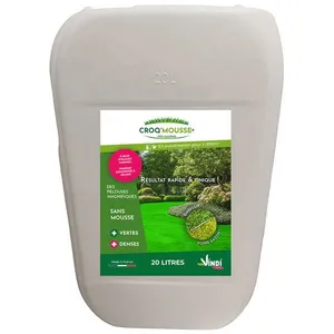CROQ'MOUSSE des gazons Engrais liquide Pelouse « sans mousse/+vert... pas cher
