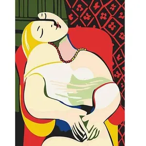 Figured'Art Peinture par Numéro Adulte Picasso Le Rêve - Kit de Loisir Créatif DIY Numéro d'Art - 40x50cm sans châssis pas cher