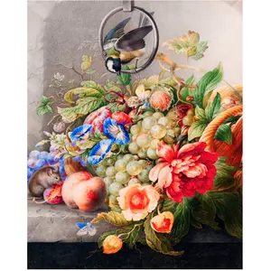 Figured'Art Broderie Diamant 40 x 50 cm Fleurs et Fruits - Herman Henstenburgh pas cher