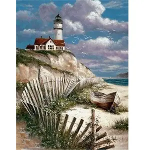 Diamond Painting - Figured’Art - Bord de Mer - 40x50cm - Kit Complet - Diamants Carrés