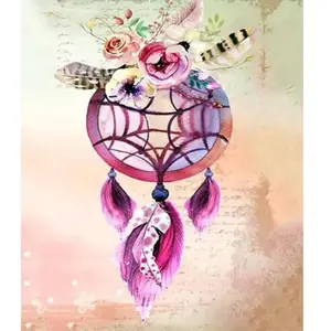 Figured'Art Figured’Art Diamond Painting Broderie Diamant 40x50cm Toile Entière Roulée avec Strass Perles Carrés - Attrapeur de rêves - Kit Complet 5D DIY Activité Manuelle Loisirs Créatifs Adultes pas cher