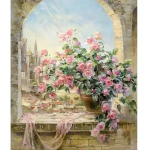 Figured'Art Peinture par Numéro Adulte Joli bouquet - Kit de Loisir Cr... pas cher