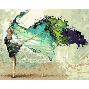 Peinture par numéro Figured'Art Ballerine moderne 40x50 cm pas cher