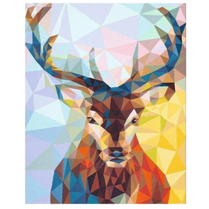 Comparateur de prix : Figured'Art Peinture par numéros Renne Moderne