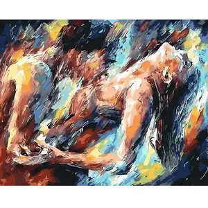 Figured'Art Peinture par Numéro Adulte Tentation - Activité Manuelle Kit de Loisir Créatif DIY Numéro d'Art Complet - 40x50cm sans châssis en bois pas cher
