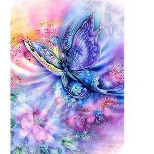 Comparateur de prix : Figured’Art Diamond Painting Broderie Diamant 40x50cm Toile Entière Roulée avec Strass Perles Carrés - Papillon en Couleurs