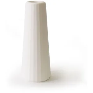 Gone's Vase soliflore béton blanc (grande taille) H16cm