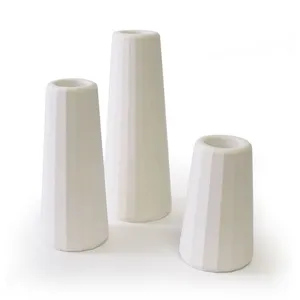 Gone's Vases soliflores béton blanc (trio) pas cher
