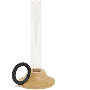Gone's Soliflore en bois et verre avec anse noire pas cher
